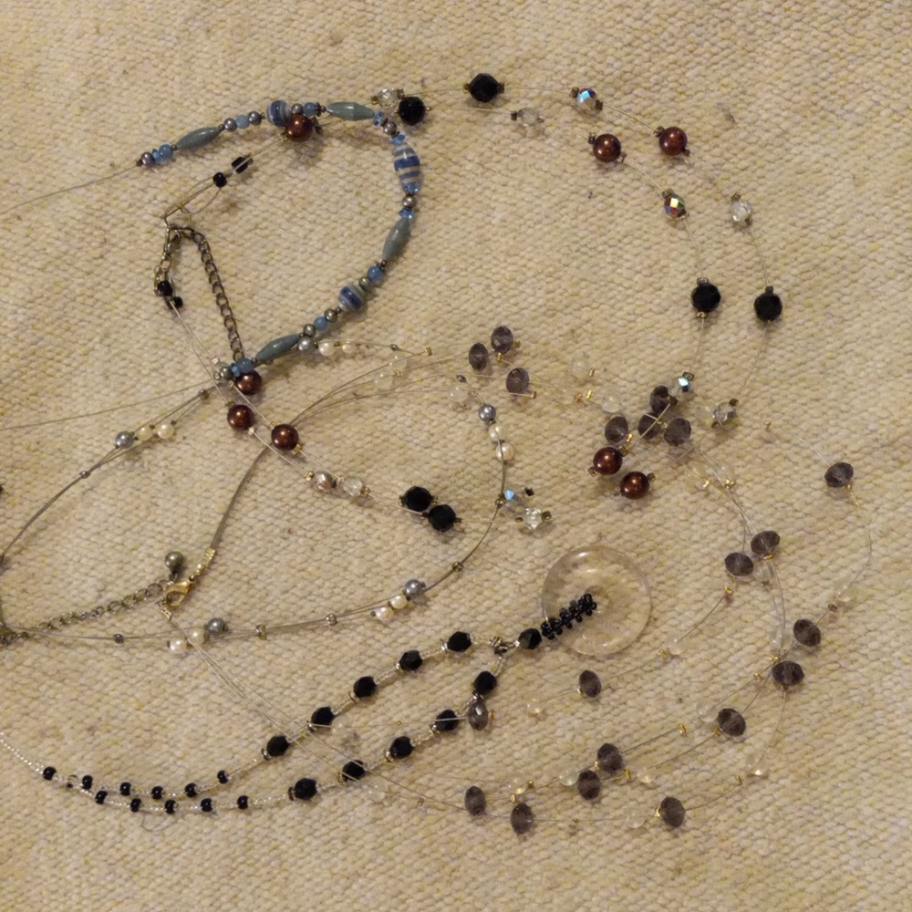Wire & Bead Necklaces lot